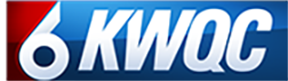Red and blue KWQC 6 logo